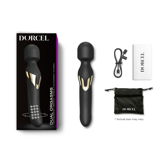 Вібромасажер 2в1, золотий Dorcel Dual Orgasms Gold (прим'ята упаковка!!!)