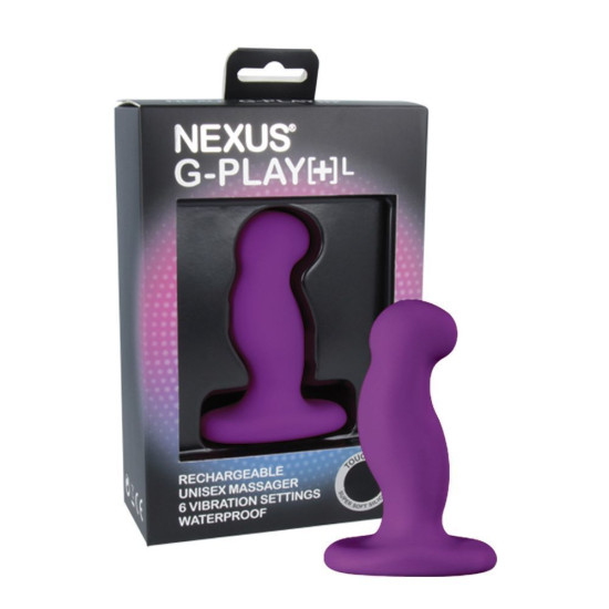Массажер простаты с вибрацией, диаметр 3,5 см, фиолетовый Nexus G-Play Plus Purple, L