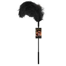 Перо страуса для вишуканих пестощів, чорне Sportsheets Ostrich Tickler Black