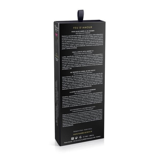 Разогревающий стимулирующий гель для клитора Plaisirs Secrets Feu Damour, 30 ml