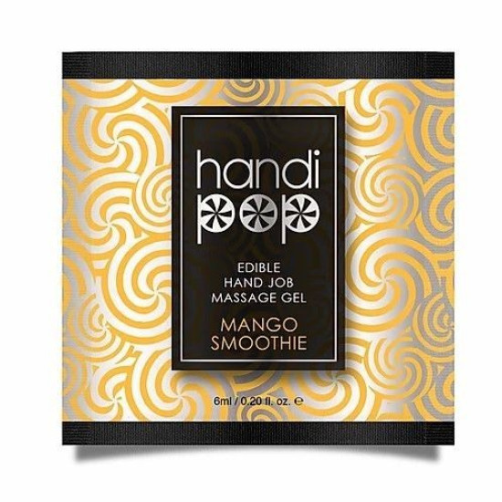 Пробник оральної змазки зі смаком манго Sensuva Handipop Mango Smoothie, 6 ml