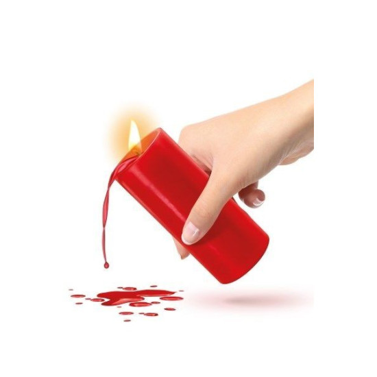 Низькотемпературна свічка для сексу і БДСМ, червона Fetish Tentation Candle Red SM