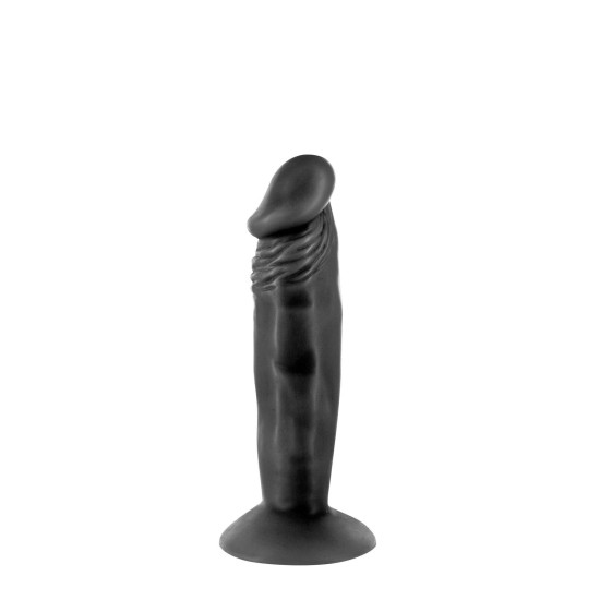 Фалоімітатор з присоскою, довжина 16 см, діаметр 3,7 см, чорний - Real Body Real Zack Black