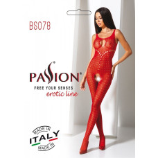 Бодистокинг, красный Passion BS078 Red