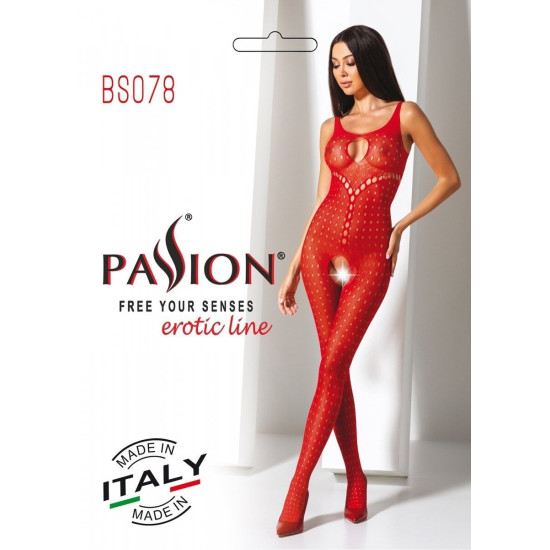 Бодистокинг, красный Passion BS078 Red