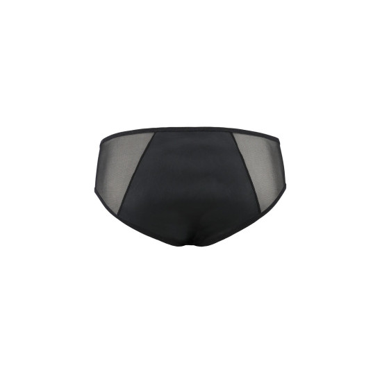 Мужские слипы на молнии из экокожи и сетки, черные Passion 042 Slip Timmy Black, XXL/XXXL