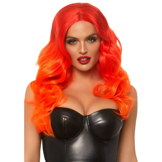 Довга руда перука омбре з локонами, 61 см Leg Avenue Ombre Long Wavy Wig