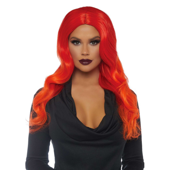 Довга руда перука омбре з локонами, 61 см Leg Avenue Ombre Long Wavy Wig