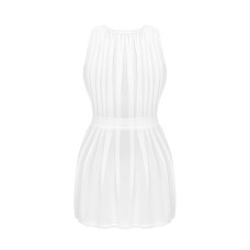 Полупрозрачный пеньюар, черный Obsessive Heavenly Peignoir Black, XS/S