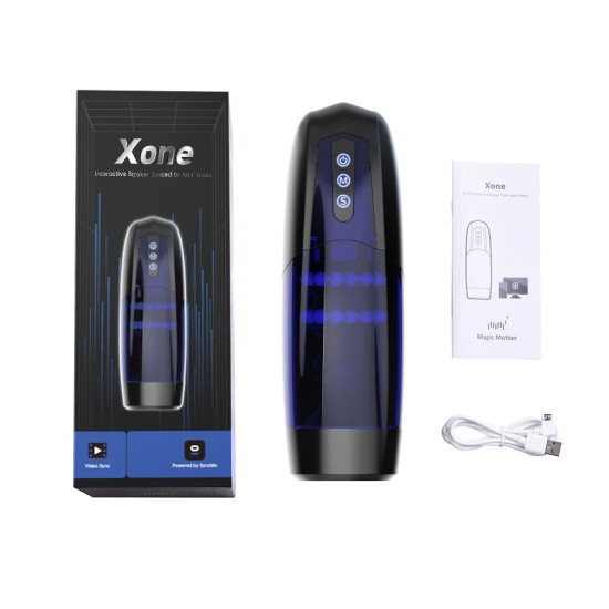 Интерактивный смарт-мастурбатор с имитацией фрикций, 10 режимов Magic Motion Xone