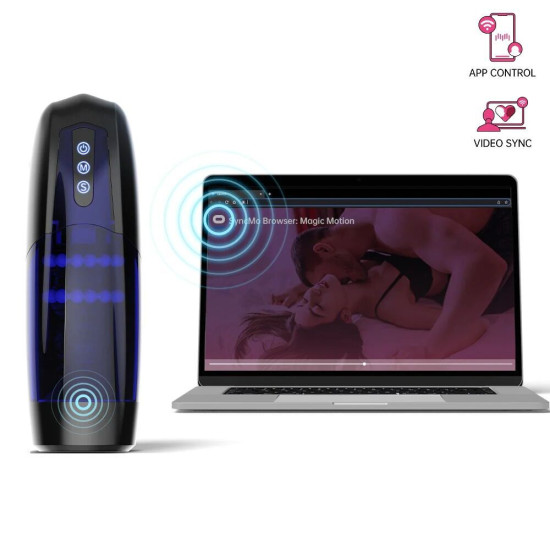 Интерактивный смарт-мастурбатор с имитацией фрикций, 10 режимов Magic Motion Xone