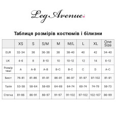 Костюм школьницы (боди с галстуком), чёрный Leg Avenue Schoolgirl Black, One Size