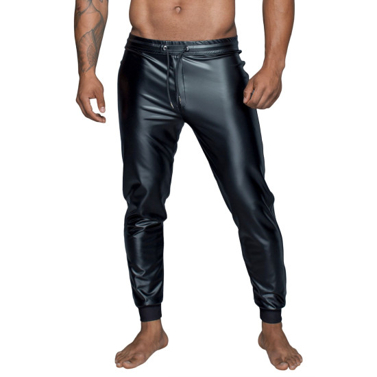 Мужские треггинсы из материала с мокрым эффектом Noir Handmade H063 Powerwetlook Treggings, M