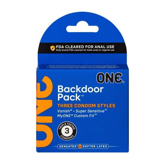 Презервативы для анального секса ONE Backdoor, 3 pcs
