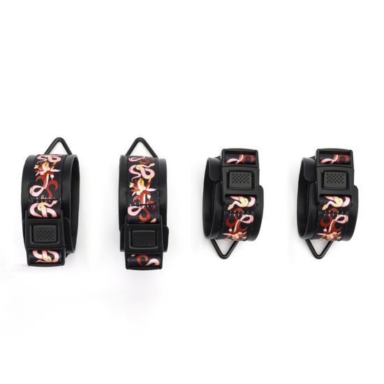 БДСМ-набор «Цветущий змей», 12 предметов Lockink The Flowering Serpent Bondage Set 12pcs