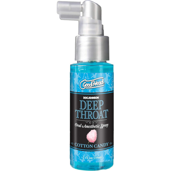Спрей для глибокого мінету зі смаком солодкої вати Doc Johnson GoodHead DeepThroat Spray Cotton Candy, 59 ml