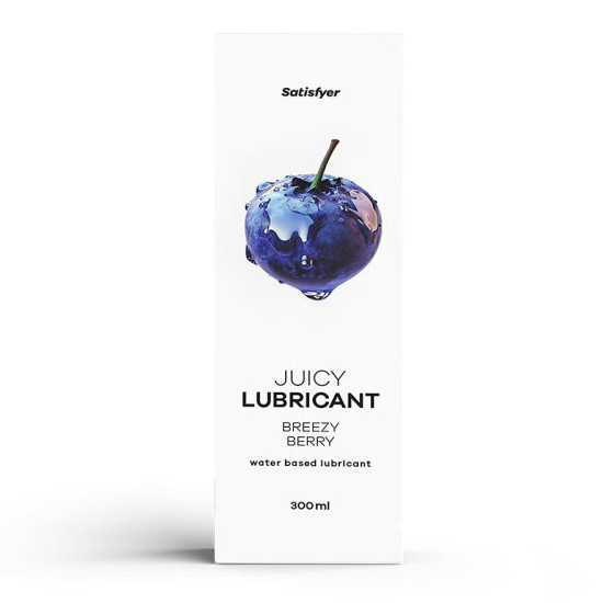 Лубрикант на водній основі зі смаком ягід Satisfyer Juicy Lubricant Breezy Berry, 300 ml