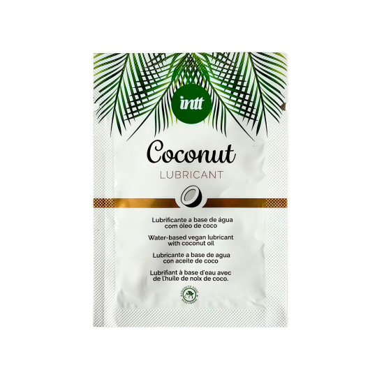 Пробник ухаживающего лубриканта на водной основе с кокосовым маслом Intt Coconut, 2 ml