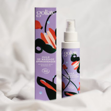Органічна масажна олія із зігріваючим ефектом Goliate Huile De Massage Aphrodisiaque, 100 ml