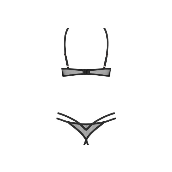 Комплект Obsessive Euridia 2-Pcs Crotchless Set, розмір M/L