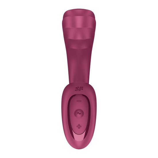 Вагинально-клиторальный вибратор с 2 моторами, красный Satisfyer G for Goddess 3 Wine Red