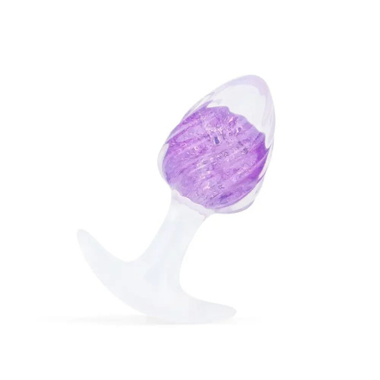 Анальна пробка у формі морозива, фіолетова Liebe Seele Icecream-shaped Crystal Anal Plug - Purple, розмір M