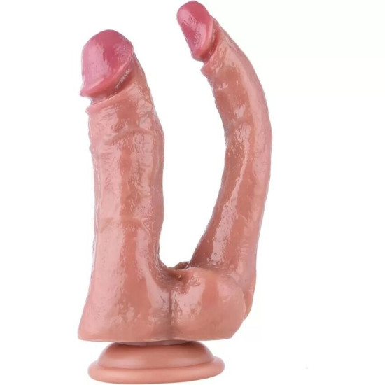 Двойной фаллоимитатор для секс-машин, длина 23.5 см Hismith Double Penetrator, 9.25″ (мятая упаковка)