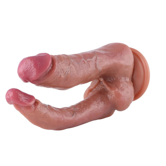 Двойной фаллоимитатор для секс-машин, длина 23.5 см Hismith Double Penetrator, 9.25″ (мятая упаковка)