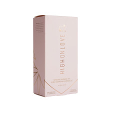 Масажна олія з олією насіння конопель і полуничним ароматом HighOnLove Massage Oil Strawberry & Champagne, 120 ml