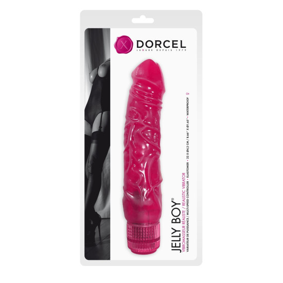 Фалоімітатор-вібратор з TPE, довжина 22 см, діаметр 4,2 см Dorcel Jelly Boy