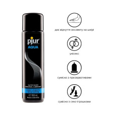 Лубрикант на водной основе с эффектом бархатистой кожи Pjur Aqua, 100 ml