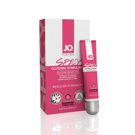 Збуджуючий гель для клітора з ефектом, що розігріває JO Spicy Warming, 10 ml