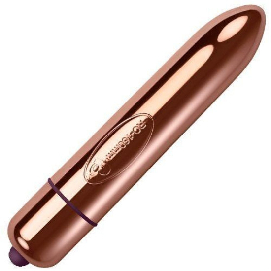 Вібратор довжиною 16 см кольору рожевого золота Rocks Off RO-160mm 10 Rose Gold
