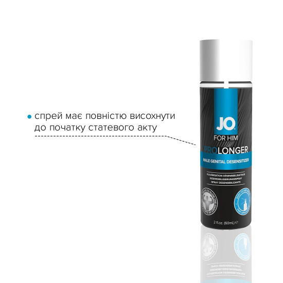 Спрей-пролонгатор для мужчин с бензокаином JO Prolonger Spray with Benzocaine, 60 ml