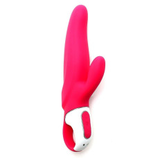 Вибратор-кролик мощный с двумя моторами, литой силикон Satisfyer Vibes Mr. Rabbit