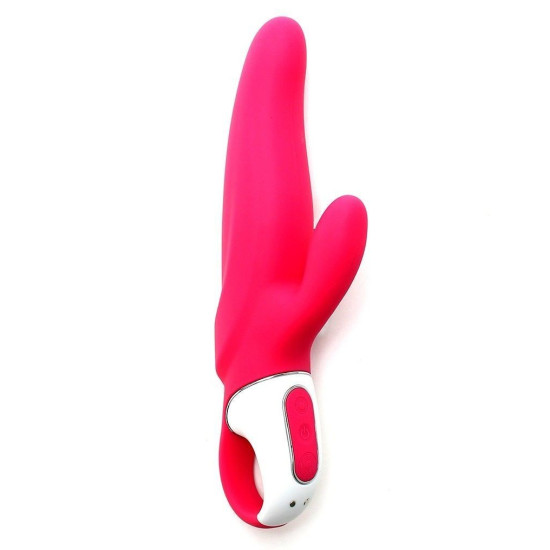 Вібратор-кролик потужний з двома моторами, литий силікон Satisfyer Vibes Mr. Rabbit