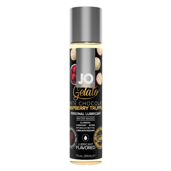 Смазка для секса со вкусом белого шоколада с малиной на водной основе JO GELATO White Chocolate Raspberry, 30 ml