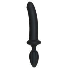 Анальний плаг із дилдо, чорний Doc Johnson Kink Dual Density Secondskyn Fuck Plug Black