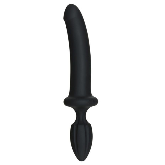 Анальний плаг із дилдо, чорний Doc Johnson Kink Dual Density Secondskyn Fuck Plug Black
