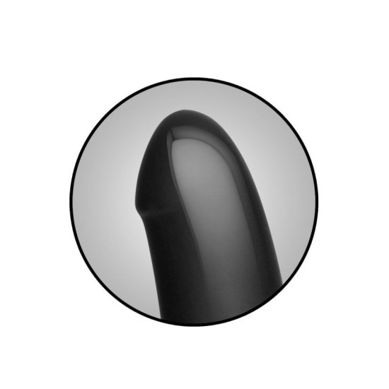 Анальний плаг із дилдо, чорний Doc Johnson Kink Dual Density Secondskyn Fuck Plug Black