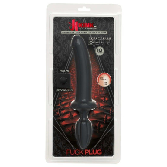 Анальний плаг із дилдо, чорний Doc Johnson Kink Dual Density Secondskyn Fuck Plug Black