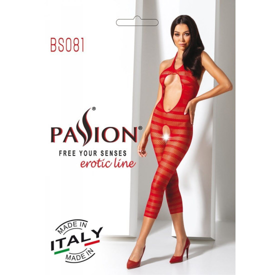 Бодистокинг, красный Passion BS081 Red