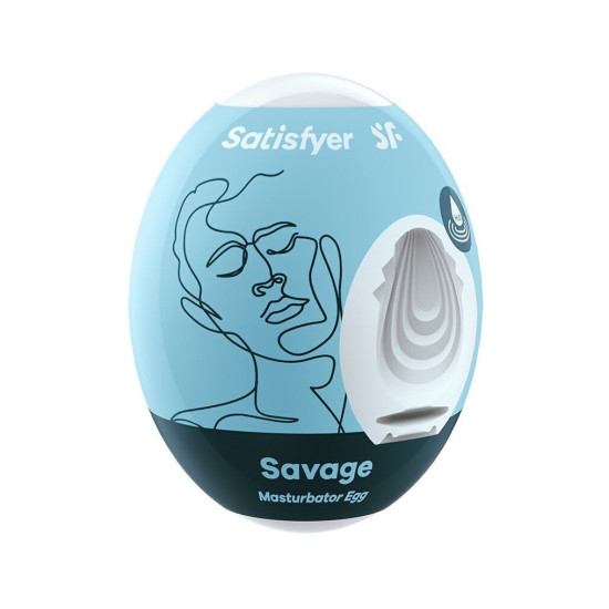 Мастурбатор-яйцо одноразовый с лубрикантом Savage Satisfyer Egg Savage
