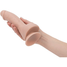Фалоімітатор з мошонкою, довжина 19 см, діаметр 3,8 см - Addiction Brad 7.5″ Dildo With Balls Beige