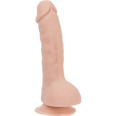 Фалоімітатор з мошонкою, довжина 19 см, діаметр 3,8 см - Addiction Brad 7.5″ Dildo With Balls Beige