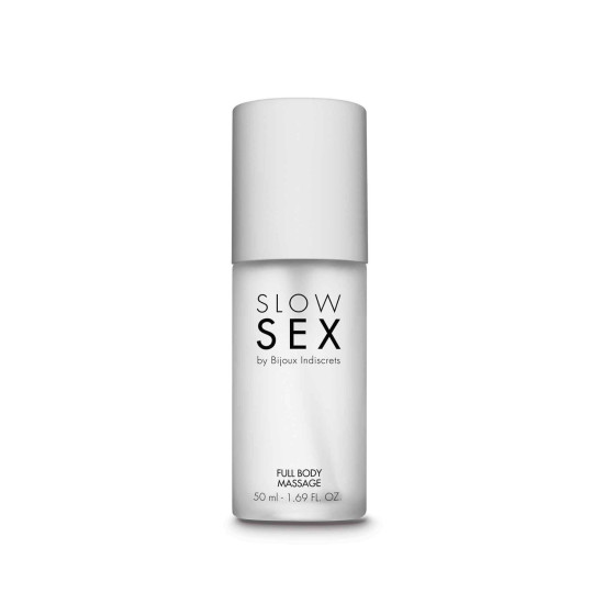 Силиконовый гель для массажа с ароматом кокоса Bijoux Indiscrets Slow Sex Full Body Massage, 50 ml