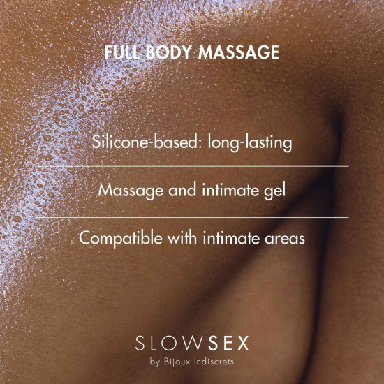 Силиконовый гель для массажа с ароматом кокоса Bijoux Indiscrets Slow Sex Full Body Massage, 50 ml