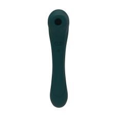 Вибратор и вакуумный клиторальный стимулятор, зелёный Alive New Midnight Quiver Teal
