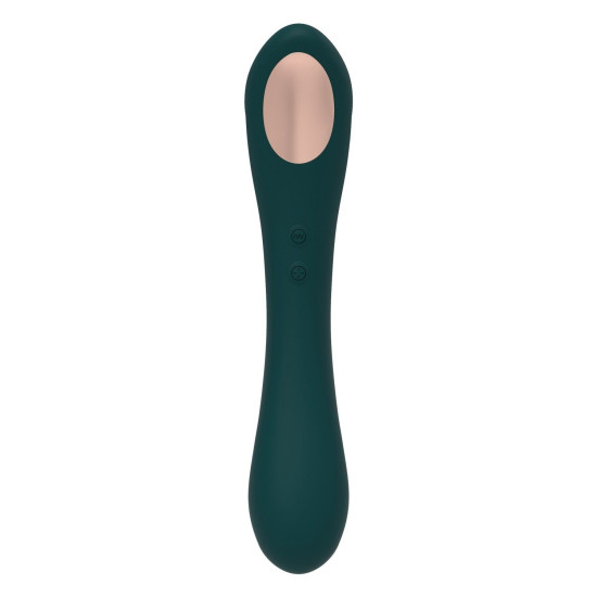 Вибратор и вакуумный клиторальный стимулятор, зелёный Alive New Midnight Quiver Teal