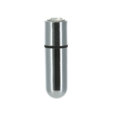 Вібропуля з брелоком і чохлом, довжина 6,35 см, срібна PowerBullet First-Class Bullet 2.5» Silver